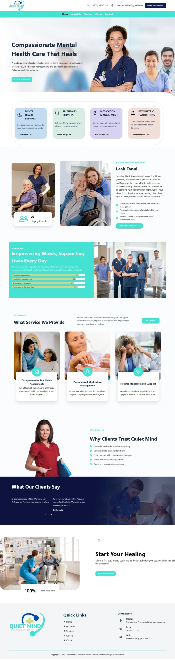 Home Care Website Design 12 Quiet Mind Psychiatric Health Services LLC – Quiet Mind Psychiatric Health Services LLC 1 scaled